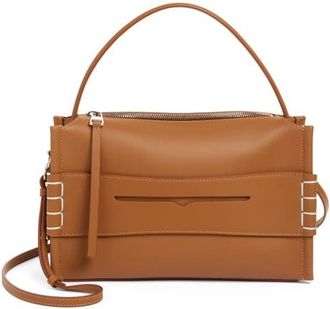 J.W.Anderson Loafer Leather Top Handle Bag in Tan at Nordstrom