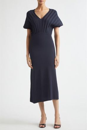 Max Mara Rib Bodice Sweater Dress in Ultramarine at Nordstrom, Size X-Small