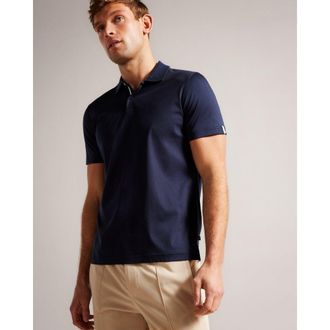 Ted Baker Zeiter Soft Touch slimfit polo voor heren, marineblauw
