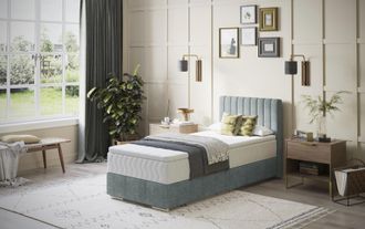 Inosign Boxbett »Thor mit Bettkasten, inkl. Matratze, Topseller« Topper und Zierkissen, in verschiedenen Härtegraden verfügbar