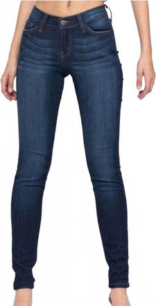 Judy Blue Super Stretchy & Soft Non Distressed Skinny Jeans In Dark Wash