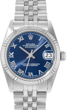 Rolex Pre-owned Rolex Datejust 31 Automatic Blue Dial Ladies Watch 68274 BLRJ