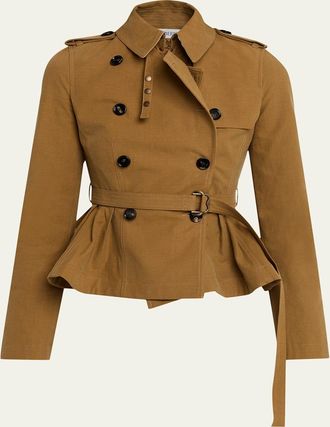 Burberry Isabella Peplum Trench Coat