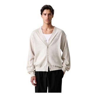 Kenzo Signature Geborduurd Merinowollen Vest - Heren - Truien - Grijs - Maat: L Wol