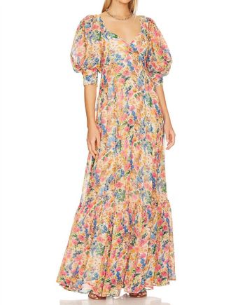 byTiMo Georgette Gown In Light Blossom