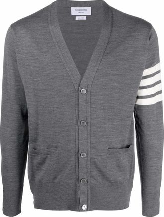 Thom Browne Grey Wool cardigan
