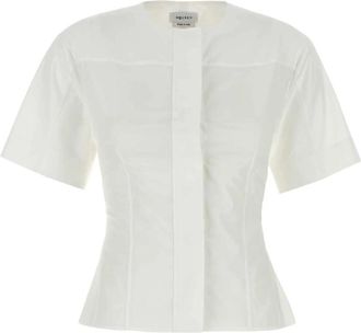 Alexander McQueen Witte Poplin Overhemd voor Mannen - Dames - Blouses - Wit - XS - Overhemden