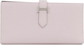 Herm&egrave;s Pink Epsom Leather Long Wallet (Bi-Fold) (Pre-Owned)