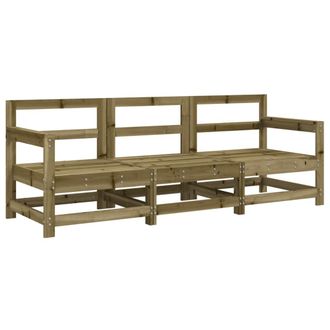 vidaXL Juego De Muebles De Jard&iacute;n 3 Pzas Madera De Pino Impregnada Vidaxl