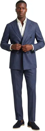 Mulish Blauwe Polyester Twee-Delige Pak