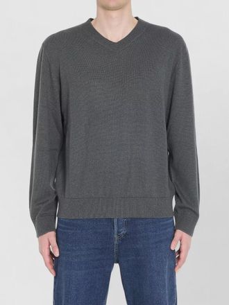 The Row mamphis v neck cashmere linen sweater