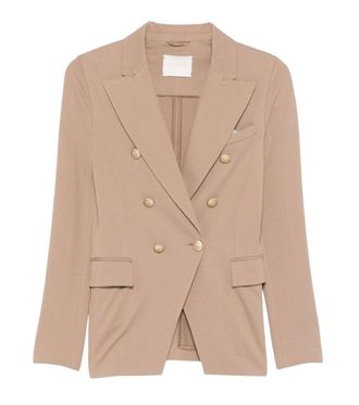 Circolo 1901 Light Brown Notched Lapel Blazer