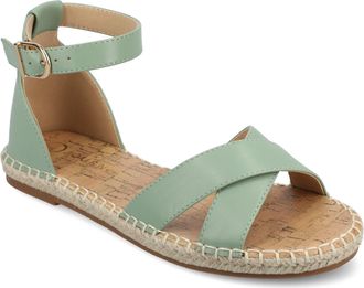 Journee Collection Women & apos;s Lyddia Medium and Wide Width Espadrille Sandals