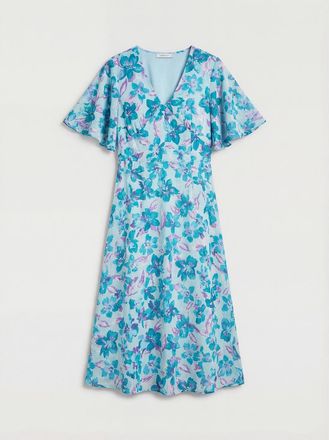 Wallis Petite Floral Midi Dress in Mint at Nordstrom, Size 12