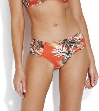 Seafolly Ocean Alley Halter Bikini Top In Tangelo