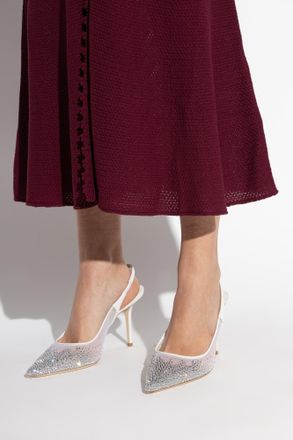 Jimmy Choo London Heeled Shoes Love SB 85, Womens, Cream