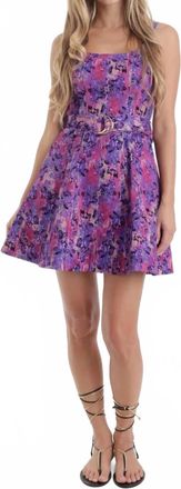 Karina Grimaldi Eden Printed Mini Dress In Primavera