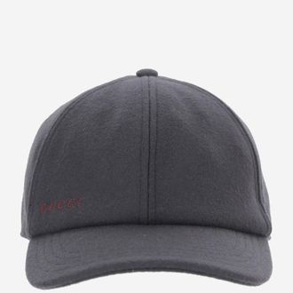 Gucci Mens Navy Wool Baseball Cap Hat