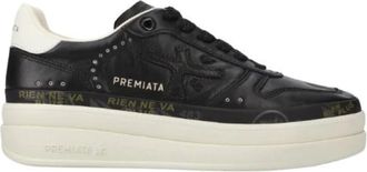 Premiata Zwarte Micol Sneakers - Dames - Sneakers - Zwart - 40 EU - Schoenen