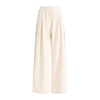 Max Mara Wkdgodezia Wide Leg Trousers - female - Weekend Max Mara - Sweatpants - Beige - XS - Trousers