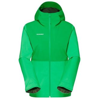 Mammut Linard Light Hardshell Hooded Jacket Regenjacke f&uuml;r Damen | gr&uuml;n