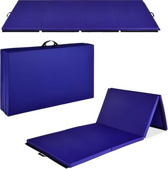 Best Choice Products 10ftx4ftx2in Folding Gymnastics Mat 4-Panel Exercise Workout Floor Mats w/ Handles