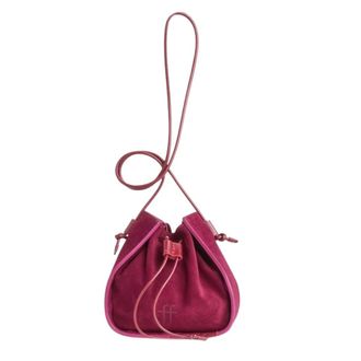 Forte_Forte Tassen, Dames, Rood, ONE Size, Leer, My Pepita Bucket Bag