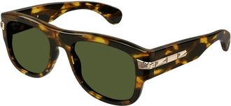 Gucci Stijlvolle Zonnebril - Heren - Zonnebrillen - Bruin - 54 MM - Accessoires