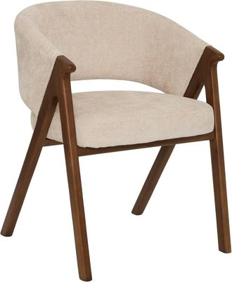 Atmosphera Silla De Mesa Amza, 79 Cm De Altura, Color Beige Nogal - Atmosphera Cr&eacute;ateur DInt&eacute;rieur