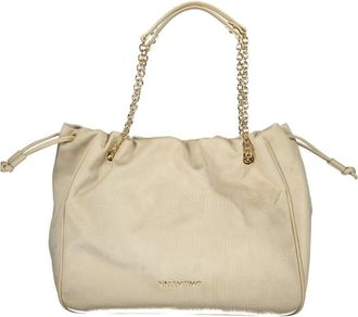 Valentino Maxi Schoudertas - Dames - Schoudertassen - Beige - ONE Size - Polyester - Tassen
