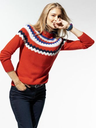 Walbusch Damen Norwegerpullover St.Moritz Größe 36, 38, 40, 42, 44, 46, 48, 50