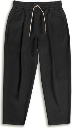 Drôle de Monsieur DRÔLE DE Monsieur Le Pantalon Cropped Cotton Trousers - Black - XL