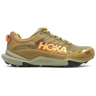 Hoka One One Hoka Torrent 4 Textile Synthetic Mens Low Top Trainers - Honey Antique Olive - Size:UK 9