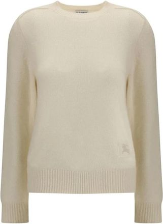 Burberry Cashmere Knitwear, female, Beige, Size: M Cashmere Sweater