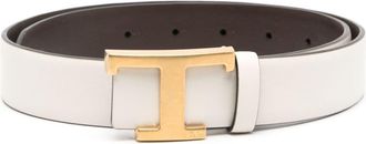 Tod's T Timeless reversuble belt - women - Leather - 70 - White