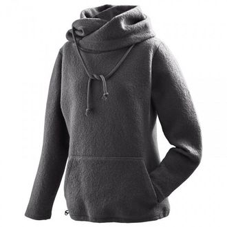 Mufflon Sina Merinopullover f&uuml;r Damen | schwarz/grau