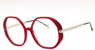Philipp Plein Demo Geometric Ladies Eyeglasses VPP053S 09WA 56