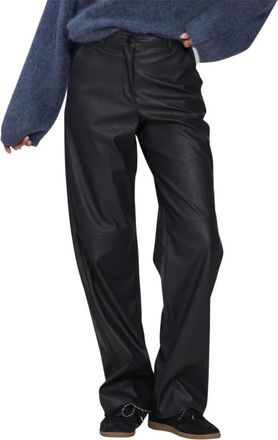 Knit-ted Naomi Broek - Dames - Broeken - Zwart - Maat: S Viscose