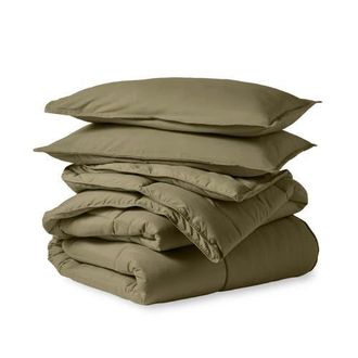 Bare Home All-Season Down Alternative Comforter Set in Olive at Nordstrom, Size Full