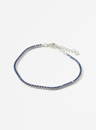 Simons Womens Sapphire-blue tennis bracelet