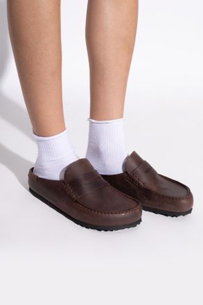 Birkenstock Naples Wrapped Shoes, Womens, Brown