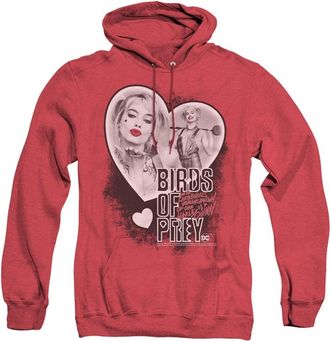 Gildan Birds Of Prey Heart Harley Adult Heather Hoodie / Hooded Sweatshirt