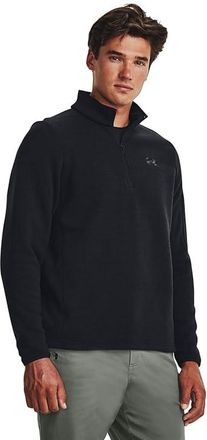 Under Armour Specialist 1/4 Zip Mens Clothing Black/Black/Jet Gray : MD, Polyester