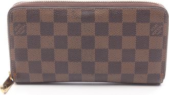 Louis Vuitton Brown Ebene Damier Canvas Pvc Long Wallet (Bi-Fold) (Pre-Owned)