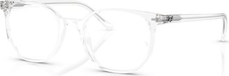 Ray-Ban 50mm Irregular optical glasses in Transparent at Nordstrom