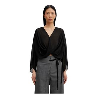 Maison Margiela Mujer, Blusas y Camisas, Negro, Talla: S
