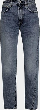 Toteme Twisted Seam Straight-Leg Denim Pants