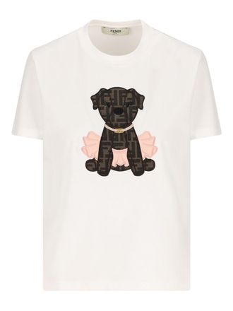 Fendi Printed Cotton T Shirt