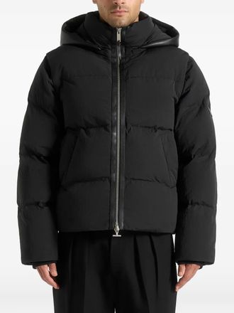Mani&egrave;re De Voir Eric donsjack met afneembare mouwen en capuchon - Zwart