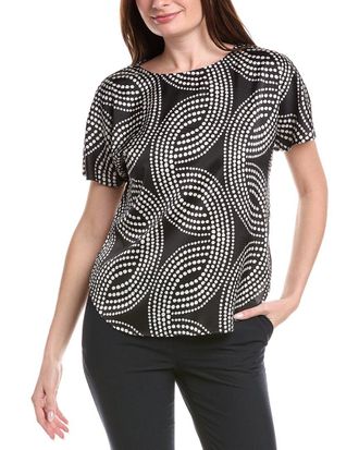 Anne Klein Batteau Neck Blouse